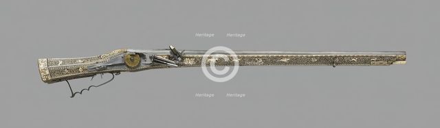 Wheellock Rifle, Germany, 1577. Creator: Unknown.