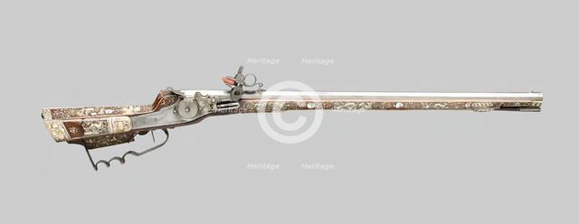 Wheellock Rifle, Germany, first half of 17th century. Creator: Unknown.