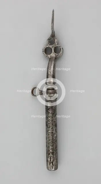 Wheellock Spanner with Powder Measure and Screwdriver, Germany, 17th century. Creator: Unknown.