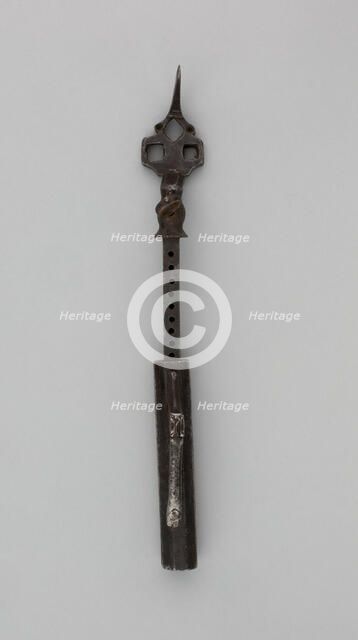 Wheellock Spanner with Powder Measure and Screwdriver, Germany, 17th century. Creator: Unknown.