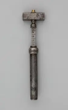 Wheellock Spanner with Powder Measure, Europe, 17th century. Creator: Unknown