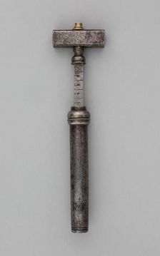 Wheellock Spanner with Powder Measure, Europe, 17th century. Creator: Unknown