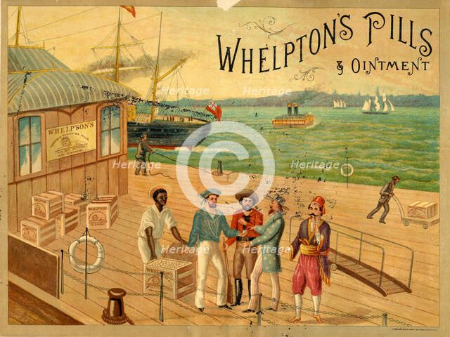 Whelpton’s Pills & Ointment, 19th century. Artist: Unknown