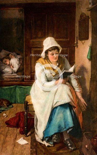 'When the Children are Asleep', 1908-1909. Artist: Unknown