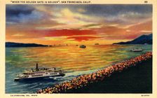 When the Golden Gate is Golden San Francisco, California, USA, 1932