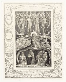 When the morning Stars sang together, & all the Sons of God shouted for joy 1825. Creator: William Blake