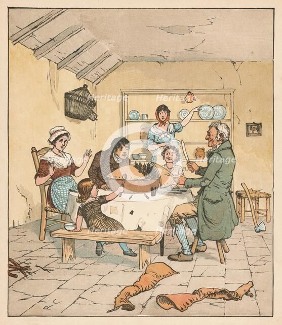 'When the Pie was opened, The Birds began to sing', 1880. Creator: Randolph Caldecott.