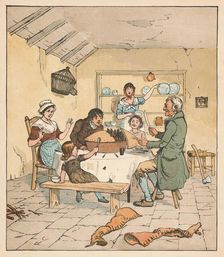 When the Pie was opened, The Birds began to sing 1880. Creator: Randolph Caldecott