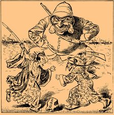 When two argue, the third is happy, 1894. Creator: Kaskeline, Friedrich (1863-1931)