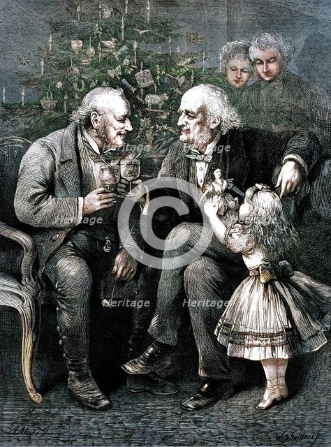 "When We Were Boys Together", - drawn by A. Muir, 1873. Creator: William Biscombe Gardner.