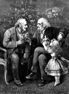 "When We Were Boys Together", - drawn by A. Muir, 1873. Creator: William Biscombe Gardner