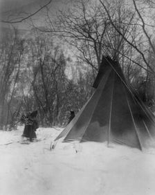 When winter comes, c1908. Creator: Edward Sheriff Curtis