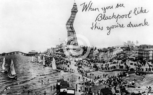 When you see Blackpool like this you're drunk, 20th Century. Artist: Unknown