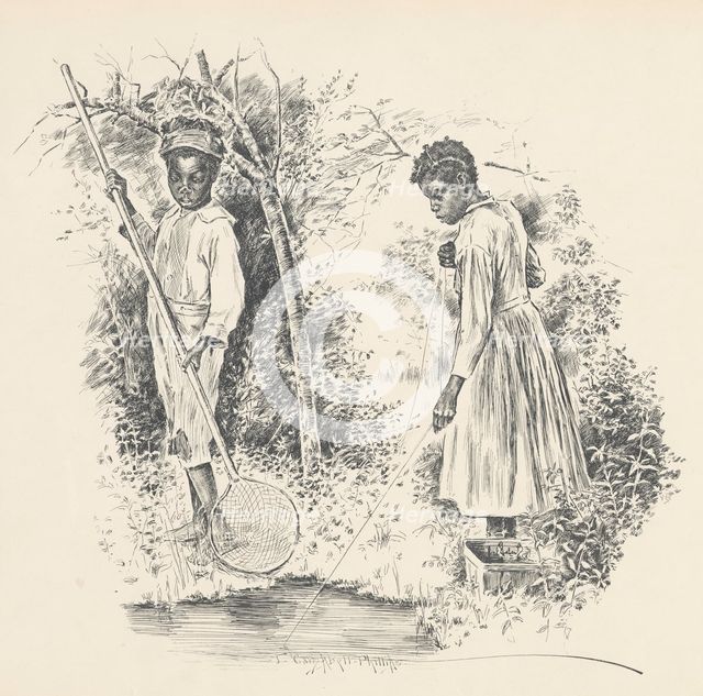 When crabbing's good, 1899. Creator: Jay Campbell Phillips.