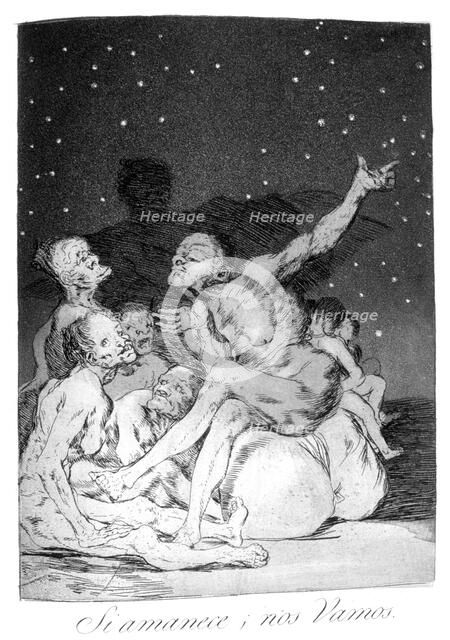 'When day breaks we will be off!', 1799. Artist: Francisco Goya