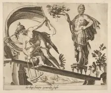 When Fortune Is Abundant, the Fall Will Be Deeper from Six Sayings about Fortune, ca. 1560. Creator: Dirck Volkertsen Coornhert