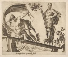 When Fortune Is Abundant, the Fall Will Be Deeper from Six Sayings about Fortune, ca. 1560. Creator: Dirck Volkertsen Coornhert