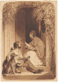 When Other Friends Are Round Thee, c. 1853. Creator: Robert Walter Weir