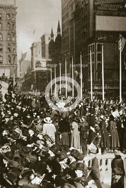 'When peace came', New York City, USA, 1918. Creator: Unknown.