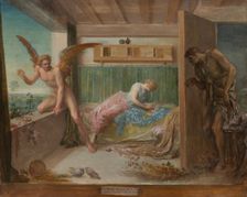When Poverty Comes in at the Door Love Flies out of the Window, 1892. Creator: George Frederick Watts