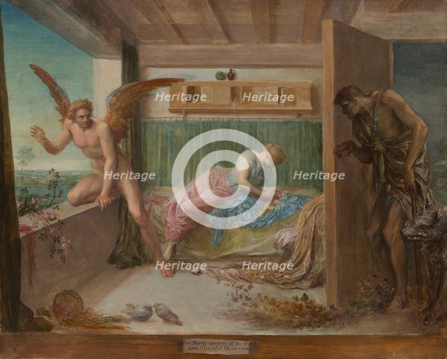When Poverty Comes in at the Door Love Flies out of the Window, 1892. Creator: George Frederick Watts.