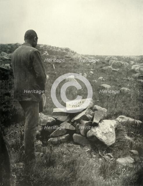 'Where Colley Fell. Rough Cairn of Stones on Majuba Hill', 1900. Creator: George Washington Wilson.