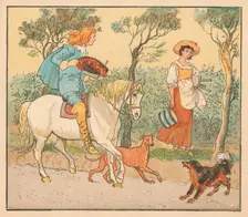 Where are you going, my Pretty Maid c1882. Creator: Randolph Caldecott