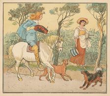 Where are you going, my Pretty Maid c1882. Creator: Randolph Caldecott