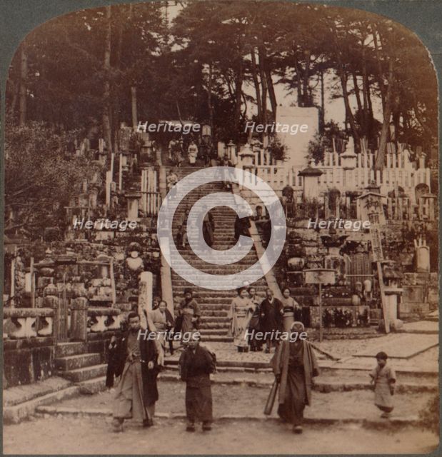 ''Where faithful Buddhist lie at rest-cemetery near Kurodani monastery, Kyoto, Japan', 1904. Artist: Unknown.