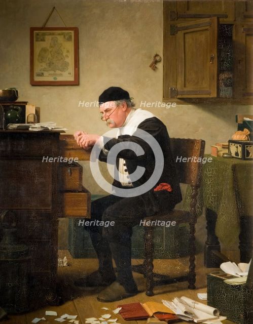 Where Is It?, 1882. Creator: Henry Stacy Marks.