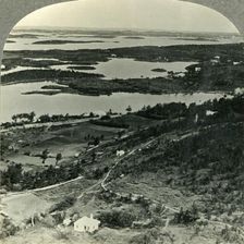 Where It Is Always Summer - The Green Isles of Bermudas from the Lighthouse on Gibbs Hill c1930s. Creator: Unknown
