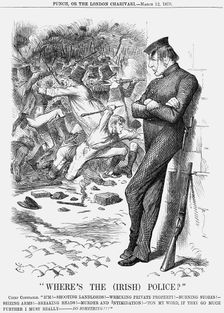 "Where's The (Irish) Police?", 1870. Creator: Joseph Swain