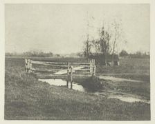 Where Winds the Dike (Norfolk), c. 1883/87, printed 1888. Creator: Peter Henry Emerson