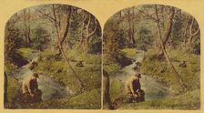 "Where the clear brook doth o'er the pebbles play", about 1860. Creator: London Stereoscopic & Photographic Co