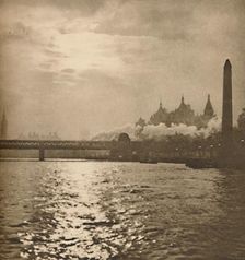 Where The Iron Road To Dover Crosses The River c1935. Creator: Paterson