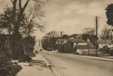 Where The Roman Road To Dover Crosses Shooter's Hill Beyond Blackheath c1935. Creator: W Whiffin