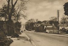 Where The Roman Road To Dover Crosses Shooter's Hill Beyond Blackheath c1935. Creator: W Whiffin