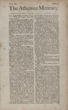 Whether tis lawful to trade with Negroes, and to buy em of one another?, 1690s. Creator: Unknown