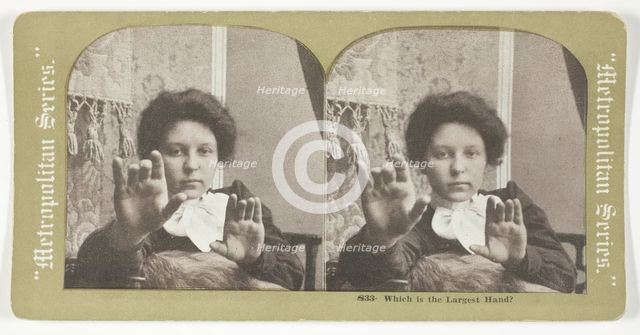Which is the Largest Hand?, 1875/99. Creator: Unknown.