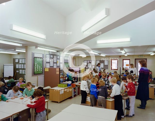 Whingate Primary School, Whingate Road, Leeds, 09/03/1989. Creator: John Laing plc.