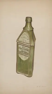 Whiskey Bottle, c. 1941. Creator: Gerald Scalise