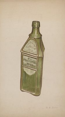 Whiskey Bottle, c. 1941. Creator: Gerald Scalise