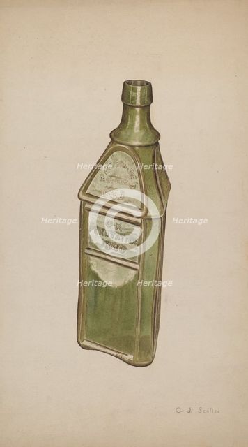 Whiskey Bottle, c. 1941. Creator: Gerald Scalise.