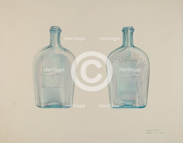 Whiskey Bottle, c. 1943. Creator: Loraine Makimson.