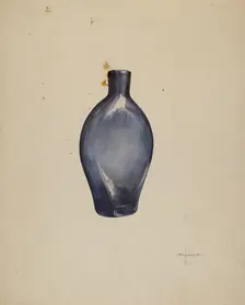 Whiskey Flask, 1935/1942. Creator: G. A. Spangenberg