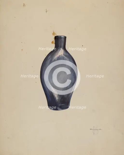 Whiskey Flask, 1935/1942. Creator: G. A. Spangenberg.