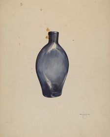 Whiskey Flask, 1935/1942. Creator: G. A. Spangenberg