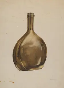 Whiskey Flask, 1938. Creator: G. A. Spangenberg