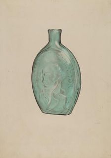 Whiskey Flask, c. 1938. Creator: G. A. Spangenberg
