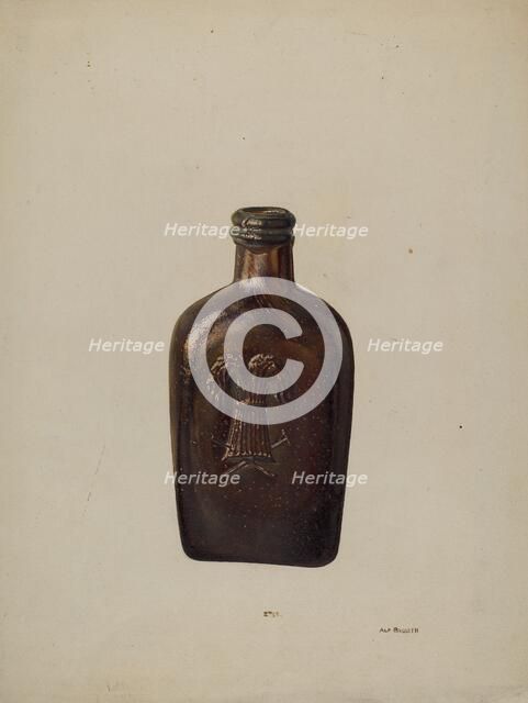 Whiskey Flask, c. 1939. Creator: Alf Bruseth.